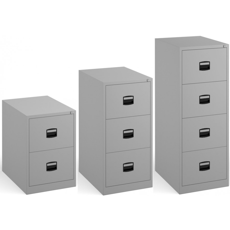 Bisley Steel Filing Cabinet - 35KG Load Per Draw